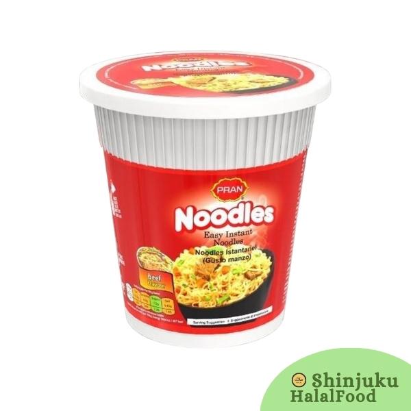Cup Noodles Beef Flavour  Pran (60g) ビーフアジインスタントラーメン