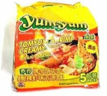 Tom Yam Noodles 5P Set(Shrimp) トムヤムラーメン5Pセット（エビ）