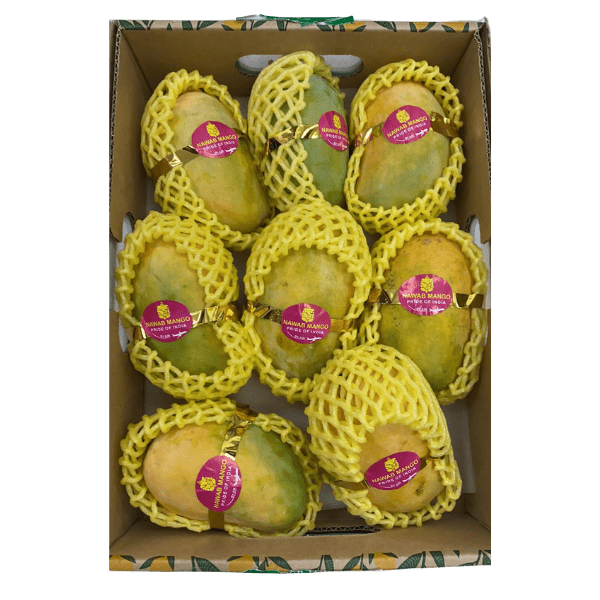 Mango Box (Indian Nawab Kesar) 8pcs/(2.4-2.6Kg)