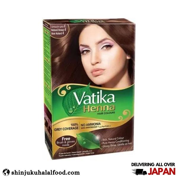 Henna Hair Colors Brown Vatika (6p)