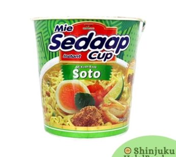 Mie Sedaap Instant Cup Noodles Mi Kuah Rasa Soto (100g) 三重セダープインスタントカップヌードルヌードルスープフレーバー