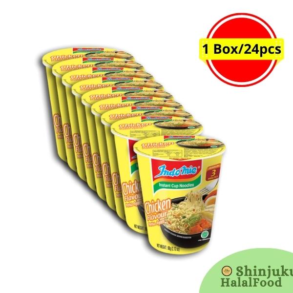 Indomie Cup Noodles Chicken Flavor (1Box-24pcs)インドミーカップヌードルチキンフレーバー（1箱-24個）