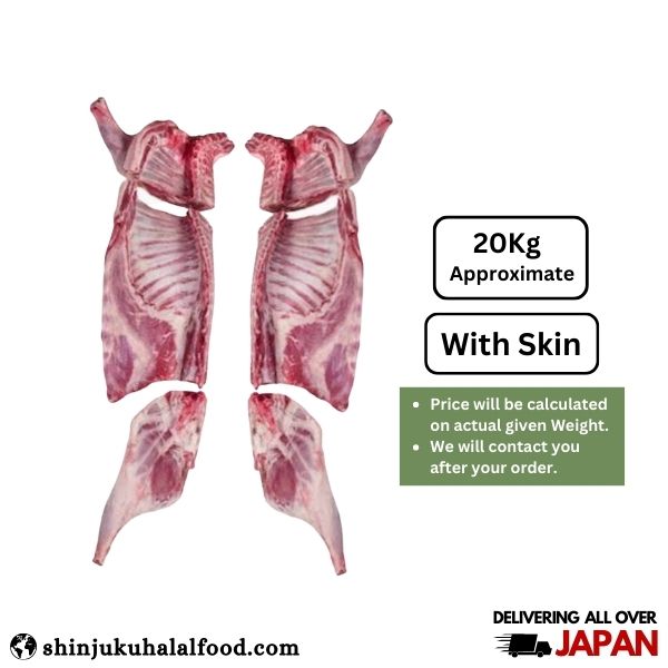 Goat with Skin Whole 6pcs Cut (20Kg Approx.) (¥1,865/Kg)