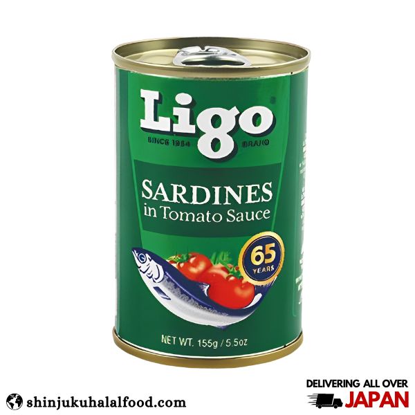 Ligo Sardines In Tomato Sauce Green (155g)