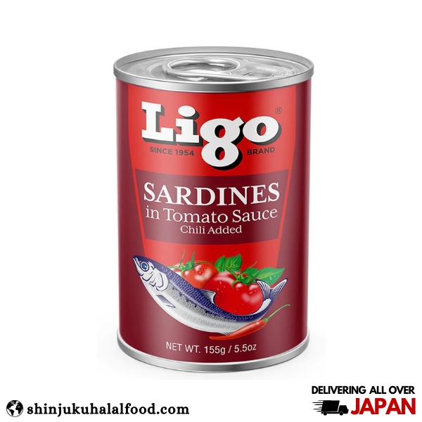 Ligo Sardines In Tomato Sauce Chilli Added (155g)