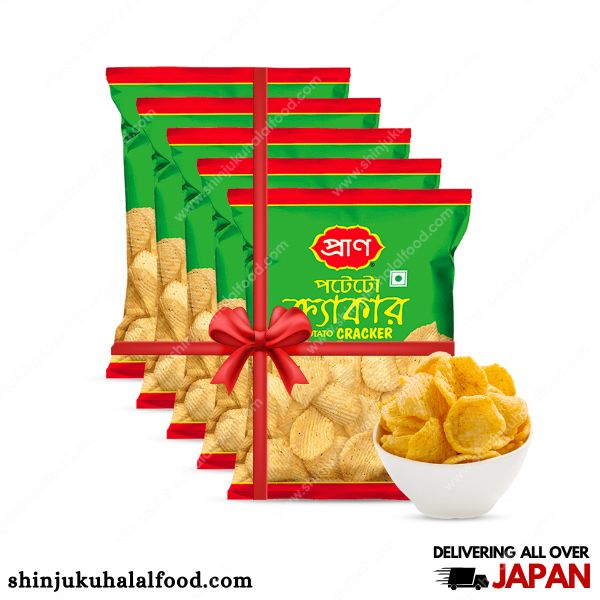 5 Pack Pran Potato Crackers (60g X 5Pack =300g)- (Combo Offer)