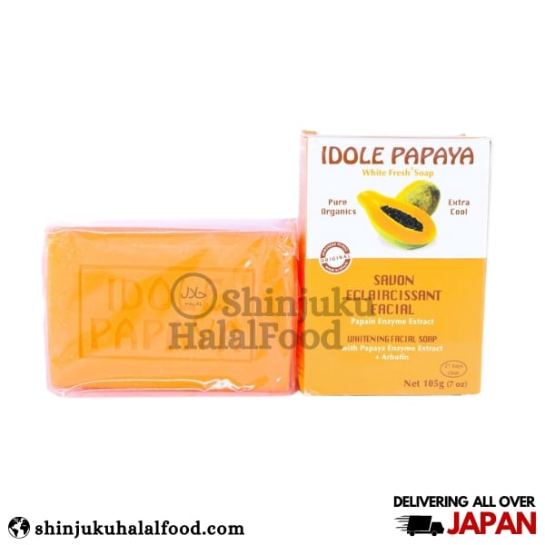 Idole Papaya Whitening Fecial Soap (200g)