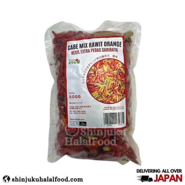 Cabe Mix Rawit Orange (Frozen Hot Chilli) (500g)