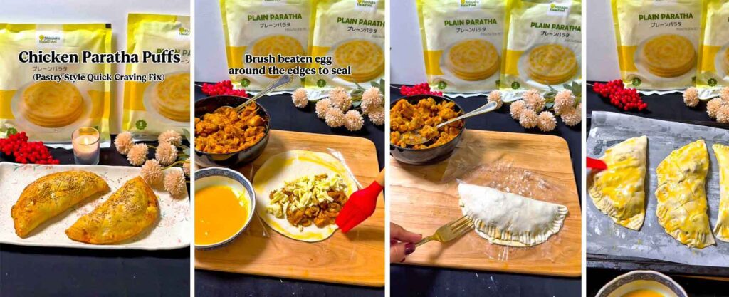 Chicken Paratha Puff