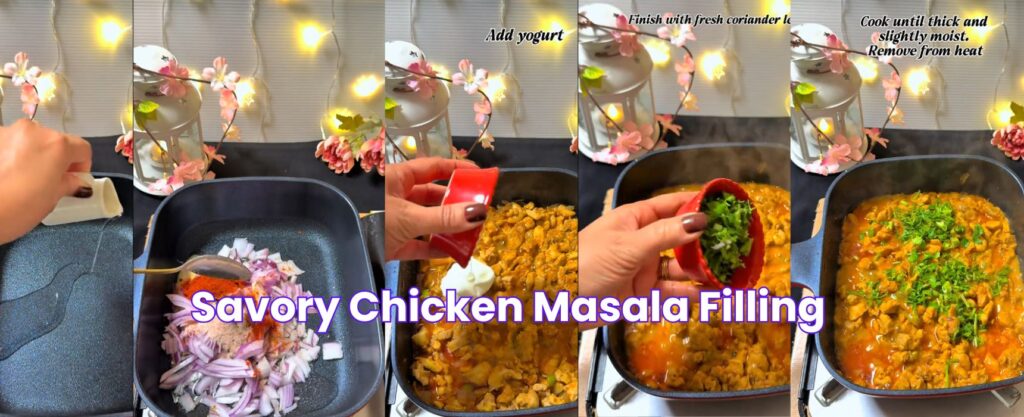 Savory Chicken Masala Filling