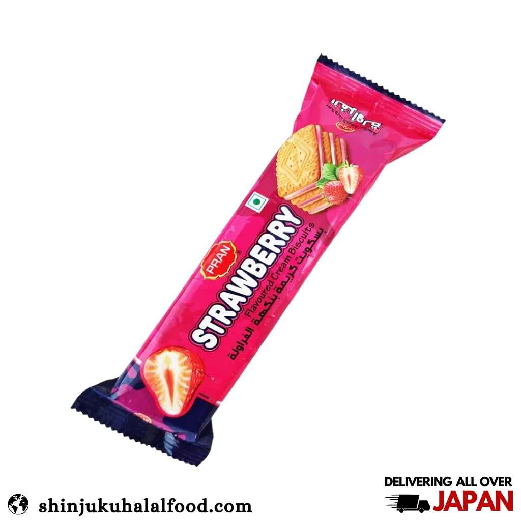 Pran Strawberry Cream Biscuit (90g)